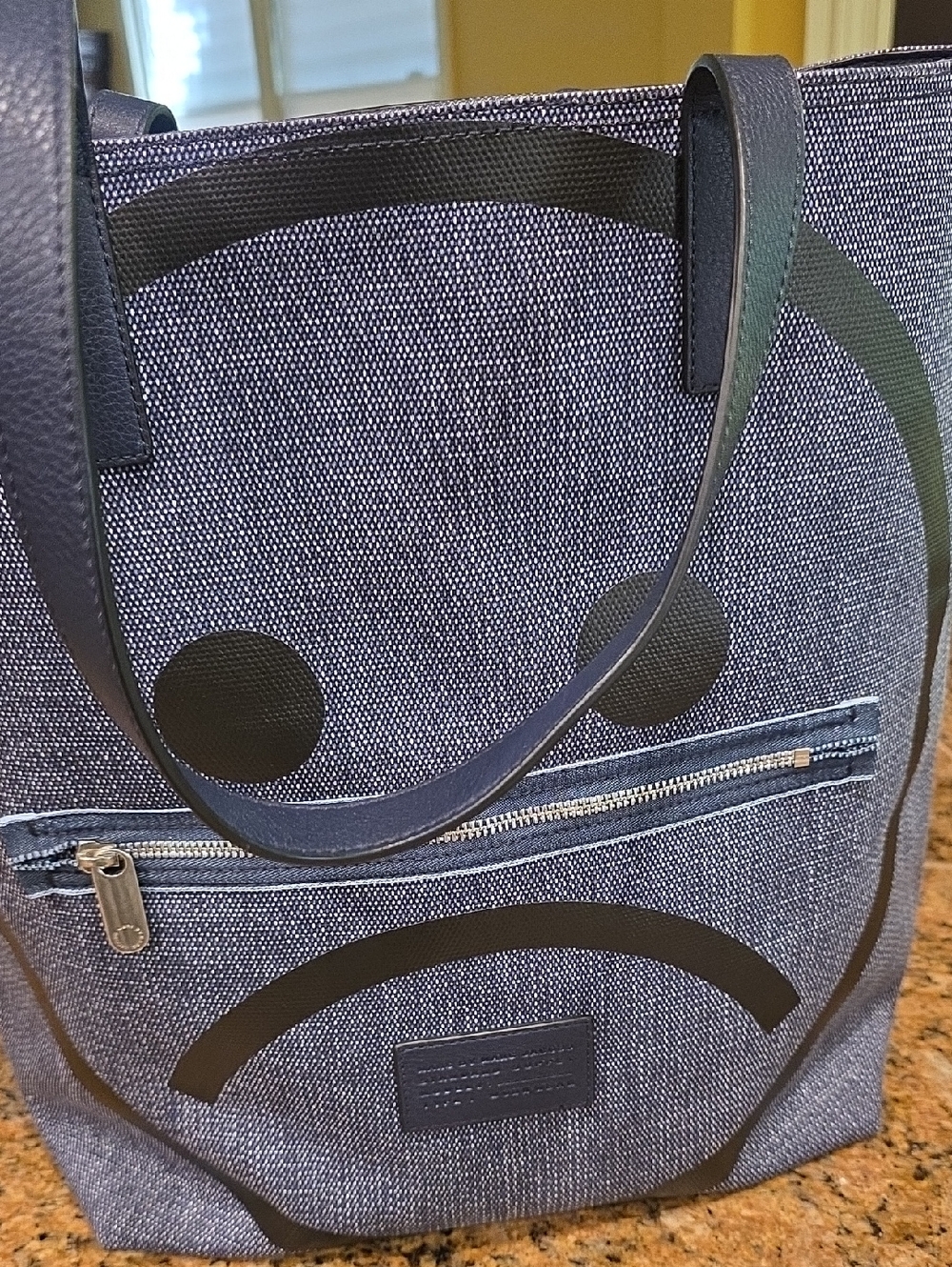 Rare Never Carried Marc By Marc Jacobs Denim Unsmiley Tote - Picture 12 of 12